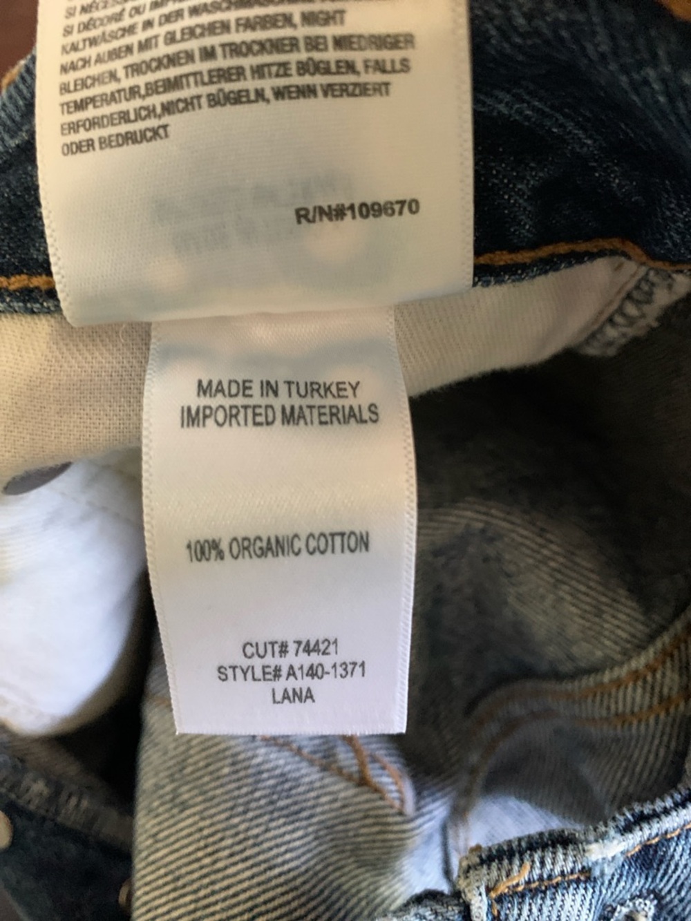 AGOLDE Lana Mid-Rise Straight Leg Jeans in Sphere wash - Picture 10 of 10